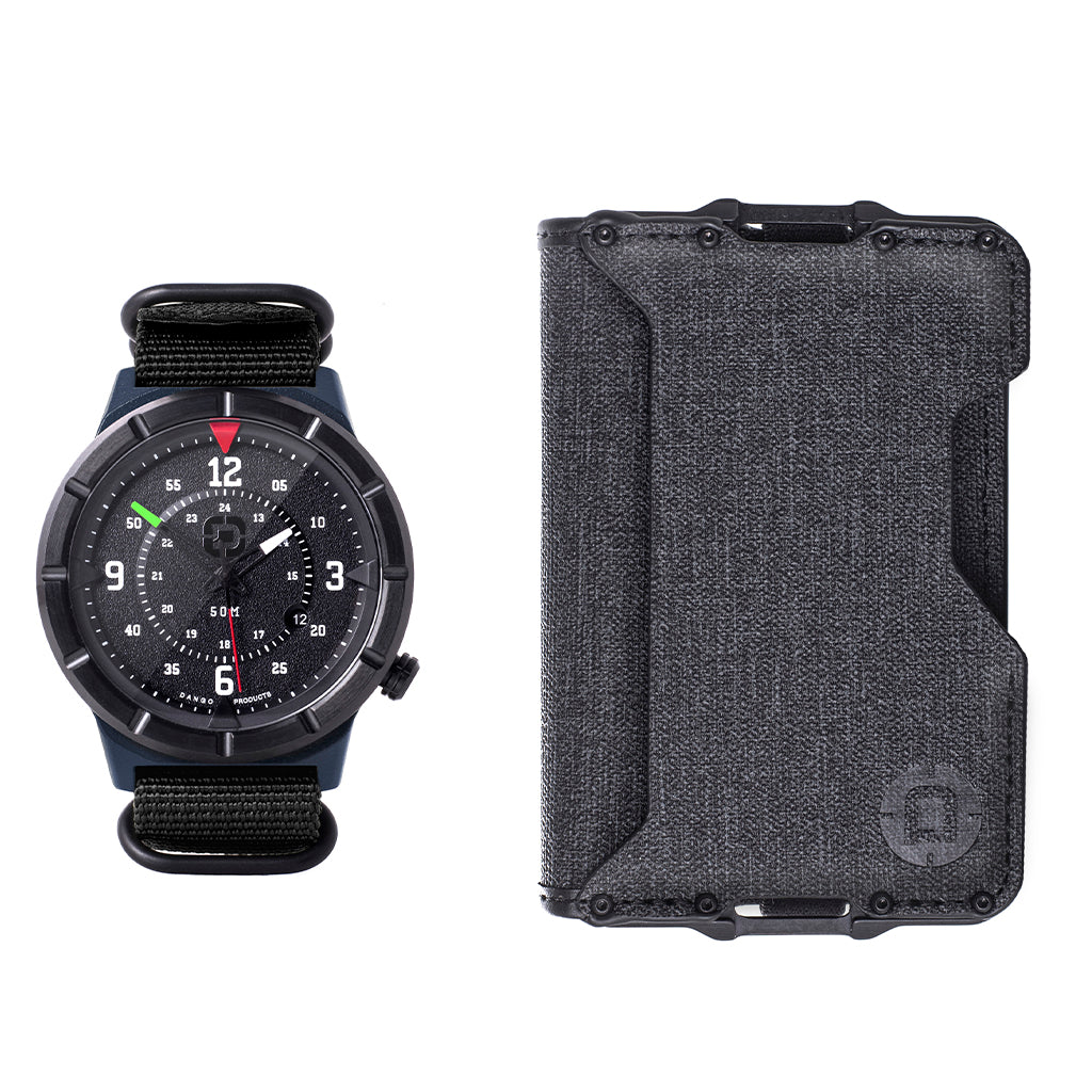 Wallet & Watch Bundle - D03 DTEX & Spec-Ops Watch Keltec Blue WG