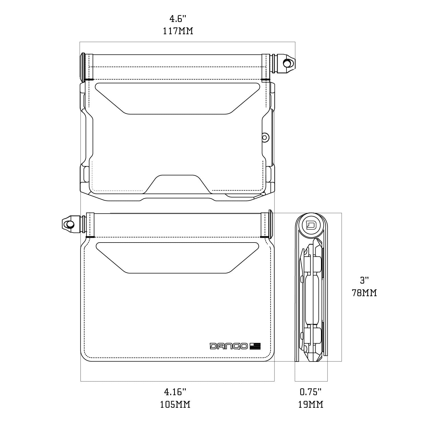 A10 ADAPT™ TITANIUM BIFOLD PEN WALLET DangoProducts