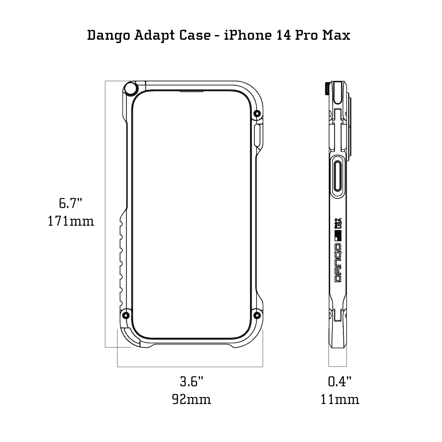 DANGO ADAPT CASE - IPHONE 14 PRO MAX - Dango Products