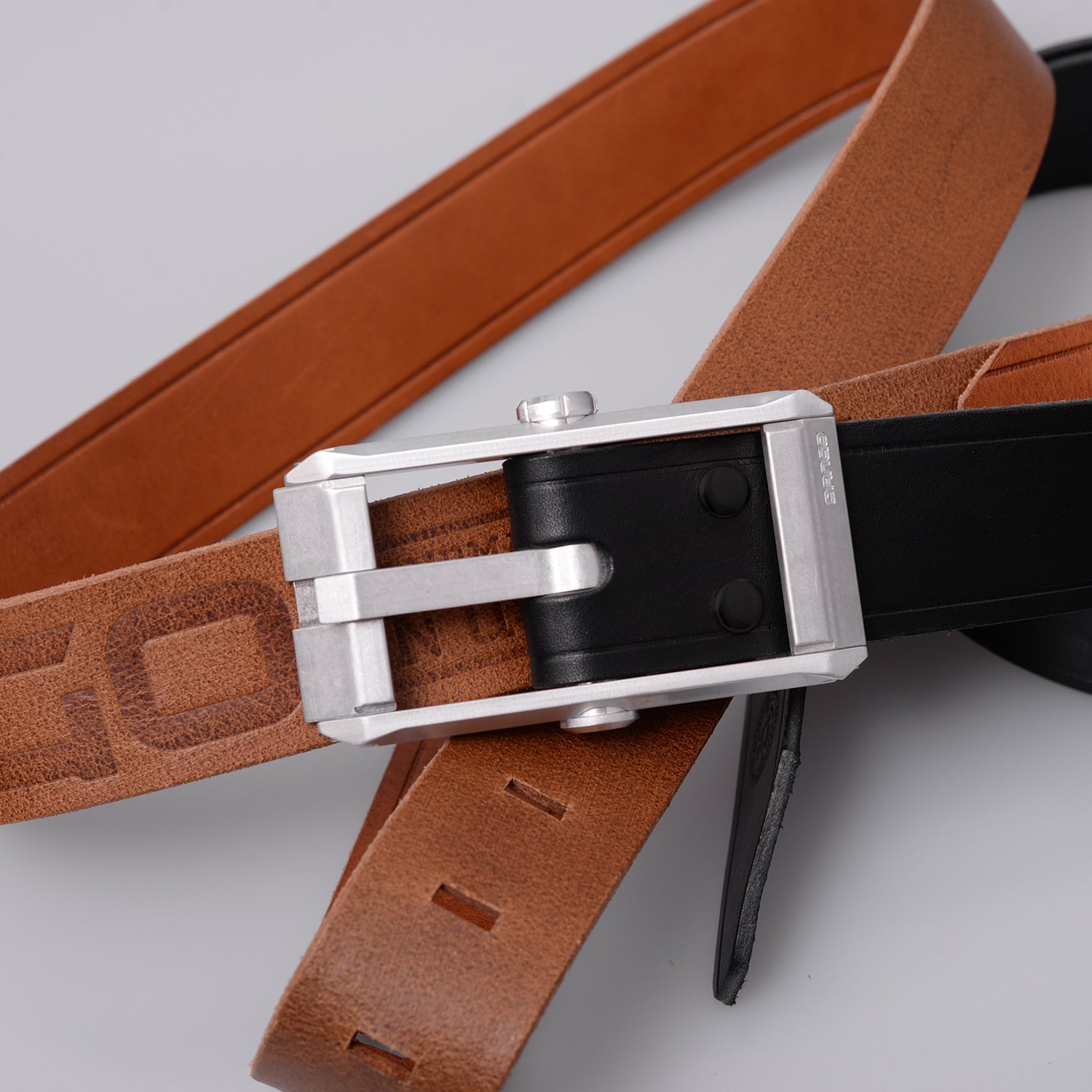 JASGOOD Belt Accessories Leather Loop Keeper, Straps Holder Retainer Band  for 1.3(33mm)/1.1(28mm) Wide Belts/Straps