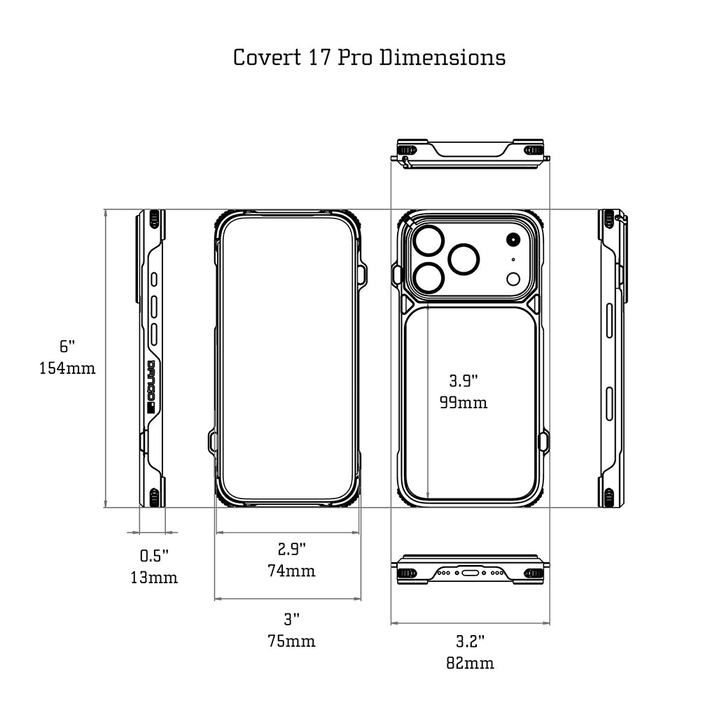 DANGO COVERT CASE FOR IPHONE 17 PRO DangoProducts