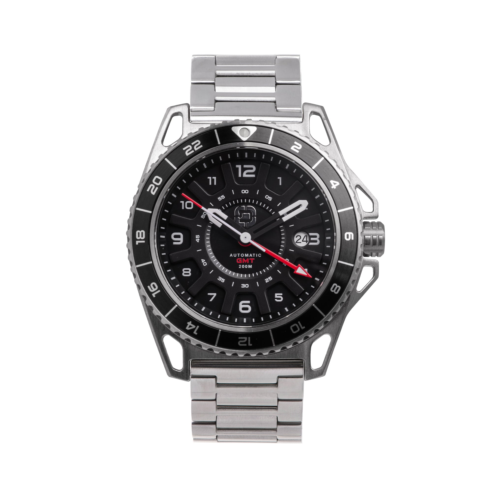 GMT-01 - AUTOMATIC GMT WATCH WITH METAL BRACELET DangoProducts