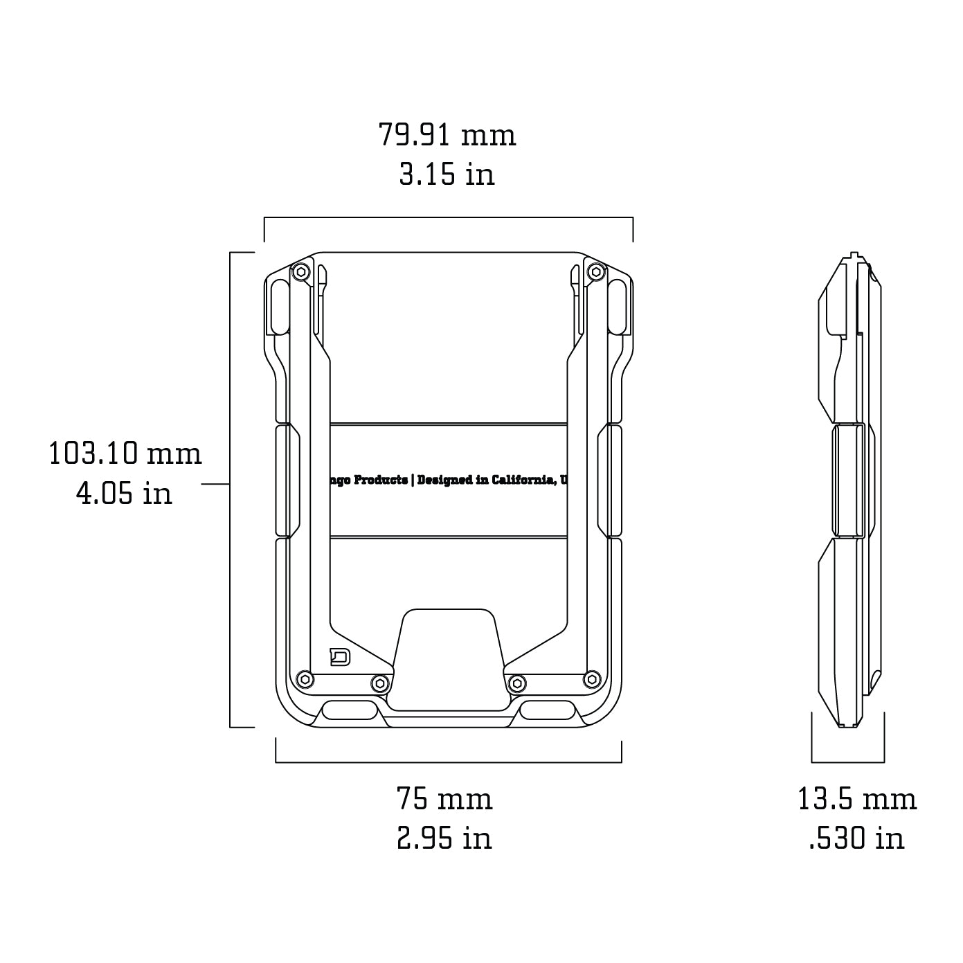 M1 MAVERICK™ RAIL WALLET DangoProducts