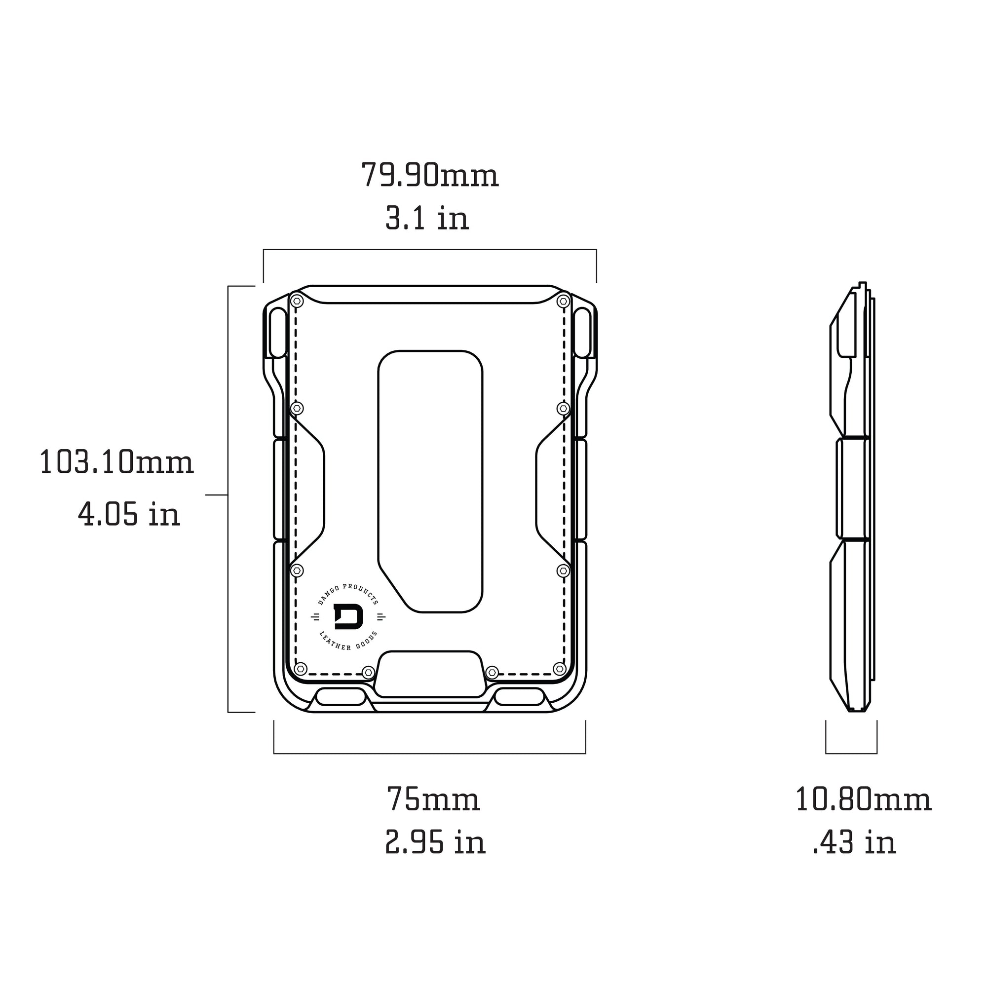 M1 MAVERICK™ WALLET - SINGLE POCKET LEATHER - SPECIAL OFFER! DangoProducts