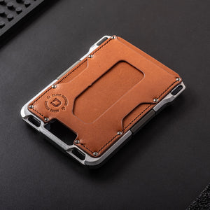 M1 MAVERICK™ WALLET - SPECIAL EDITION - WHISKEY BROWN - RAW ALUMINUM Dango Products