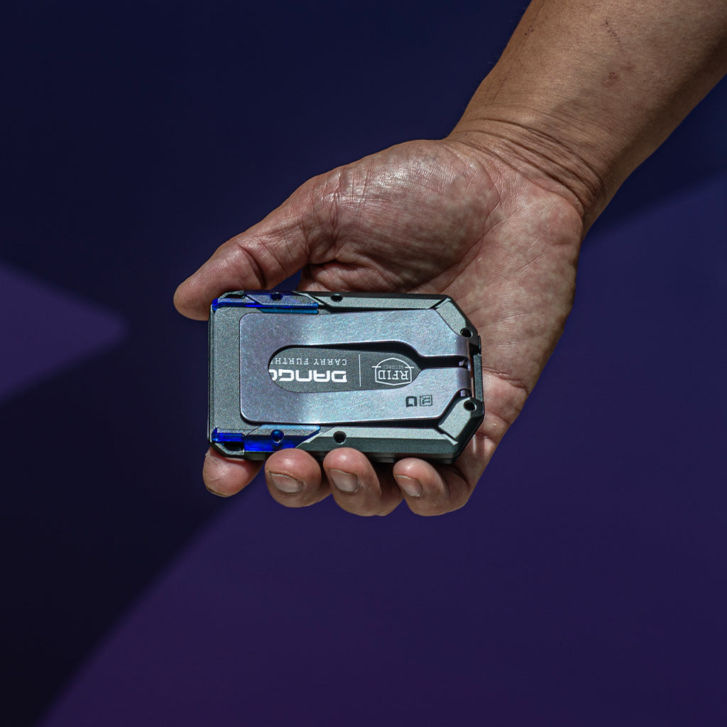 M4 SPECIAL EDITION MAVERICK™ RAIL WALLET with BURPLE ANODIZED TITANIUM CLIP DangoProducts