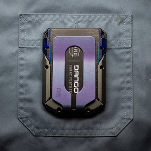 M4 SPECIAL EDITION MAVERICK™ RAIL WALLET with BURPLE ANODIZED TITANIUM CLIP DangoProducts