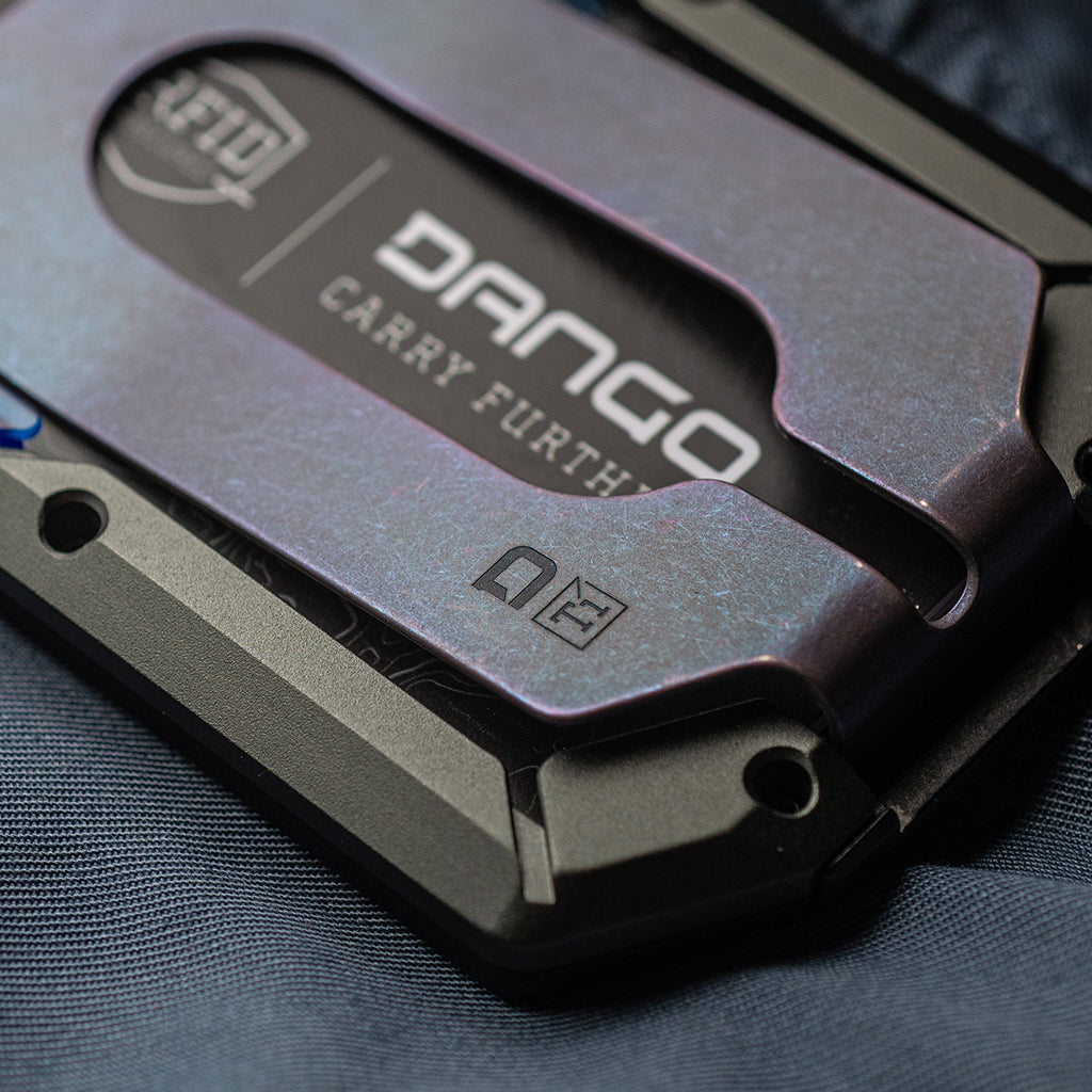 M4 SPECIAL EDITION MAVERICK™ RAIL WALLET with BURPLE ANODIZED TITANIUM CLIP DangoProducts