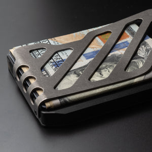 SK1 SLIDE KICK WALLET WITH TITANIUM MONEY CLIP DangoProducts