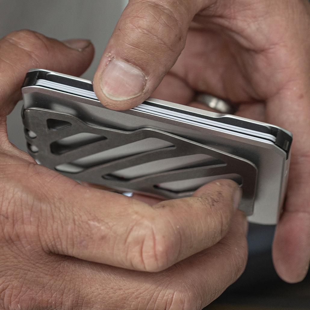 SK1 SLIDE KICK WALLET WITH TITANIUM MONEY CLIP DangoProducts