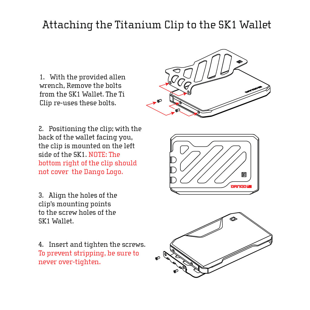 SK1 TITANIUM MONEY CLIP DangoProducts