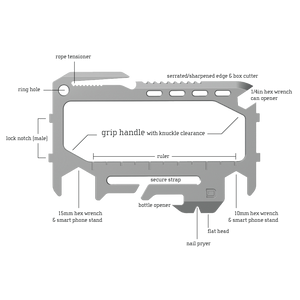 T01 TACTICAL™ WALLET - SPEC-OPS - SPECIAL EDITION - GUNMETAL DangoProducts